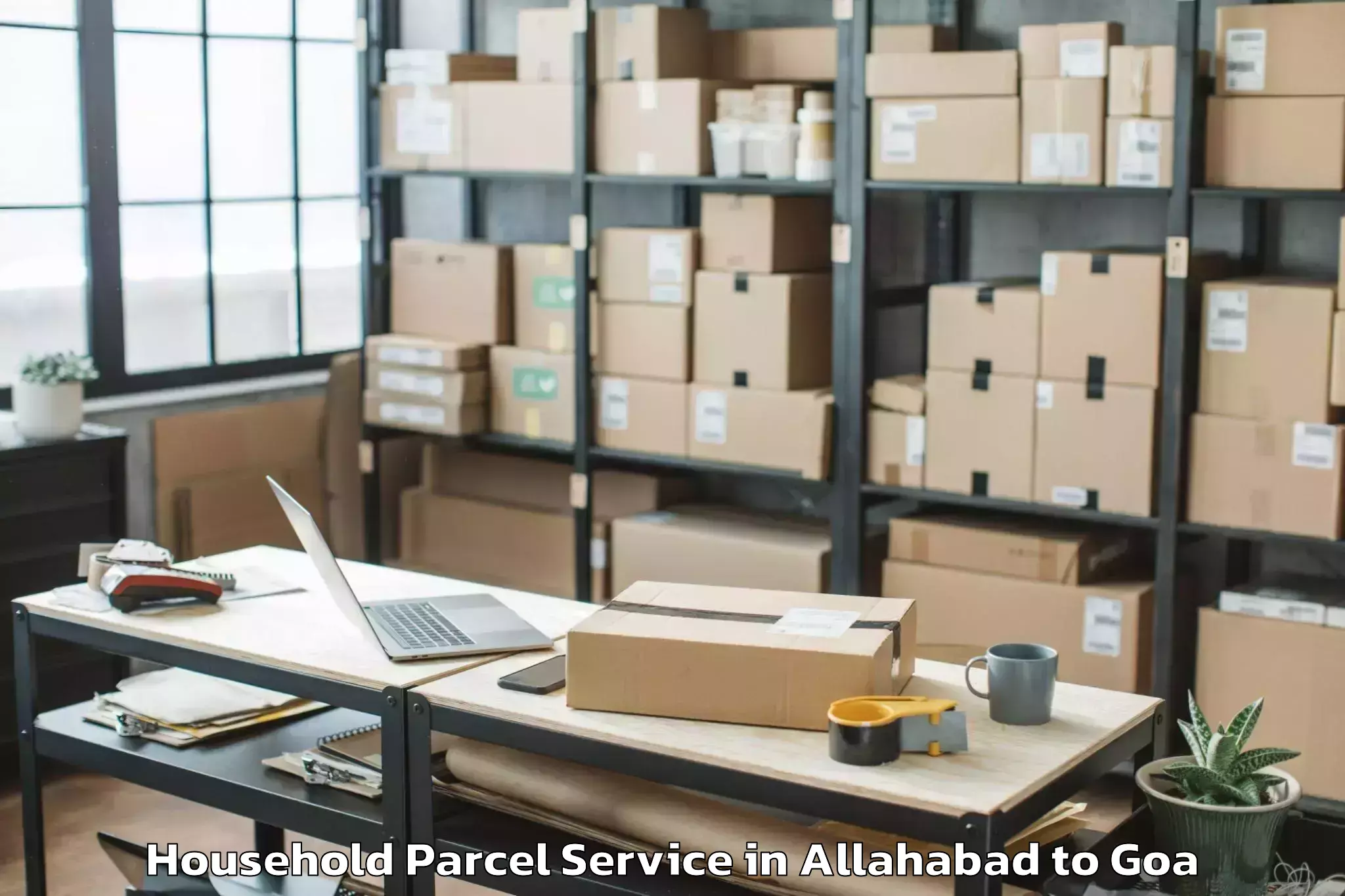 Hassle-Free Allahabad to Queula Household Parcel